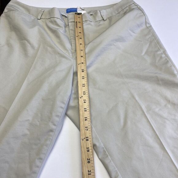Dockers Women’s Khaki Chino Capri Pants Size 20W‎ Zipper Pockets Pre Owned - Picture 6 of 16